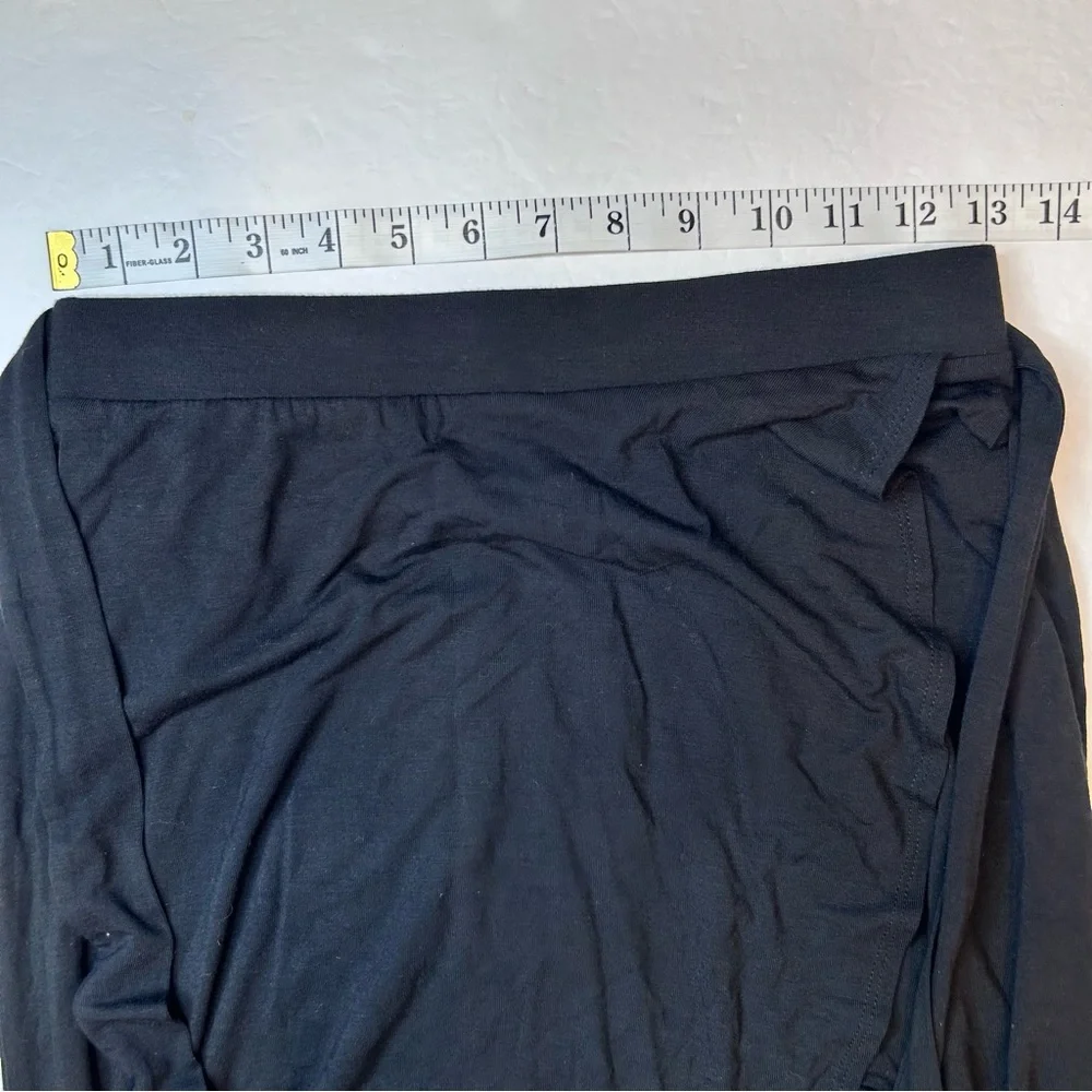 a.n.d A New Day Faux Wrap Black Maxi Skirt XS